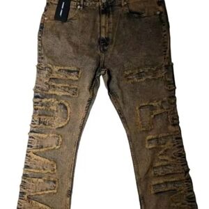 Homme + Femme NWT men’s twilight denim jeans Mocha Brown Size 42 (Sold Out)